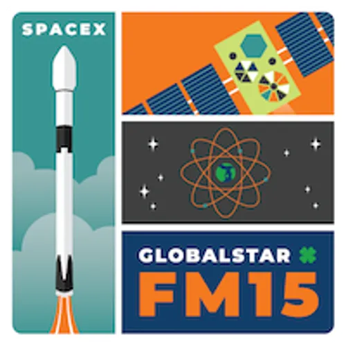 Logo del lanzamiento Globalstar FM15