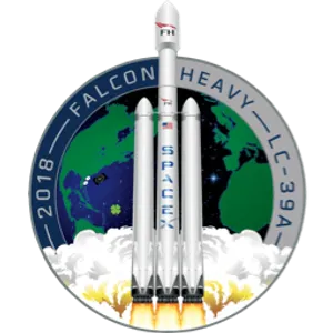 Logo del lanzamiento Falcon Heavy Test Flight