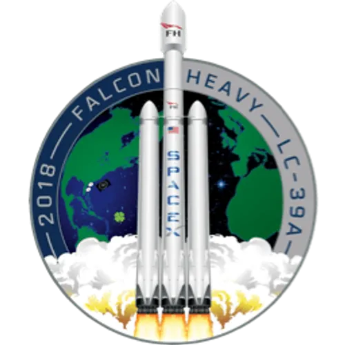 Logo del lanzamiento Falcon Heavy Test Flight
