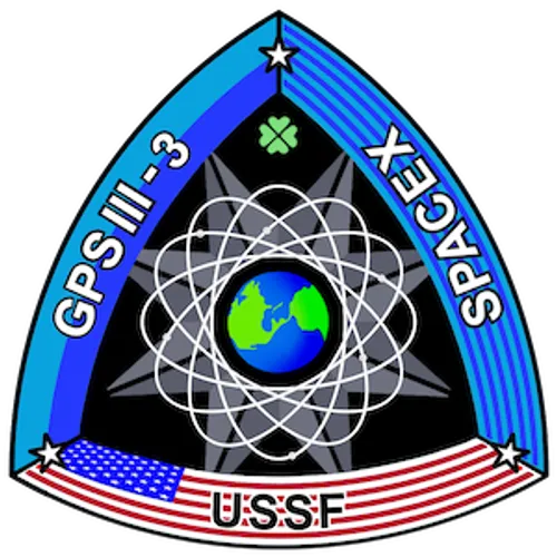Logo del lanzamiento GPS III SV03 (Columbus)