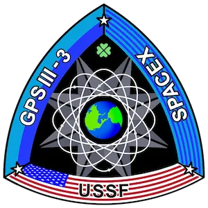 Logo del lanzamiento GPS III SV03 (Columbus)