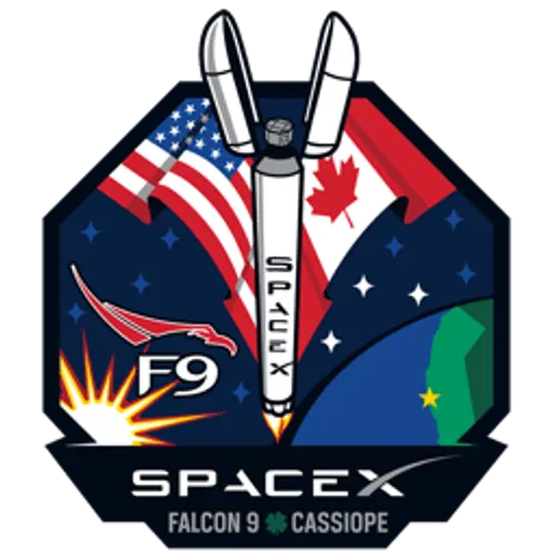 Logo del lanzamiento CASSIOPE