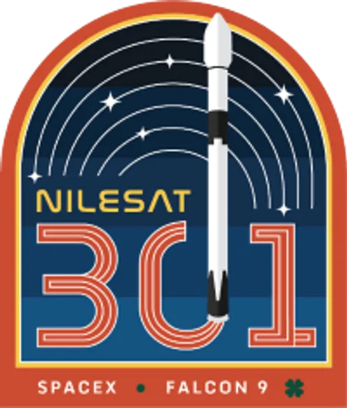 Logo del lanzamiento Nilesat-301
